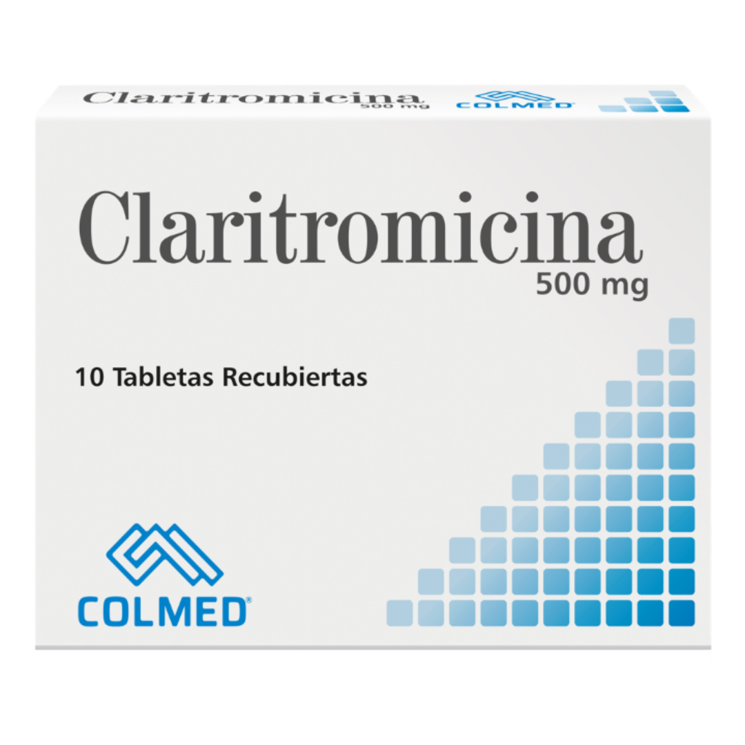 CLARITROMICINA 500MG TAB X 10 (COLMED)